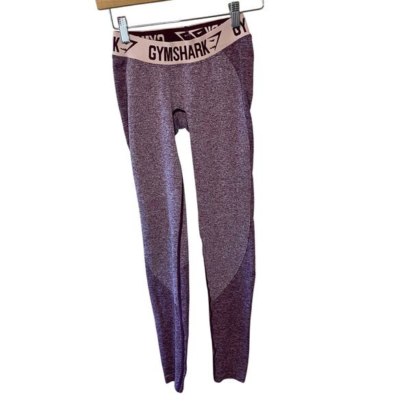 Gymshark Pants - Gymshark Flex Mid Rise Heathered Purple Activewear Leggings/ Gym Tights Size XS